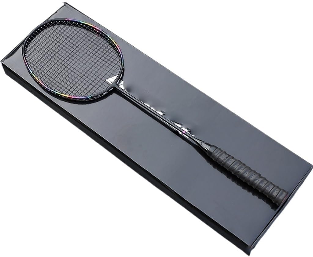 Super Light 8U Full Carbon Fiber Badminton Rackets with Bags String Professional Racket Strung