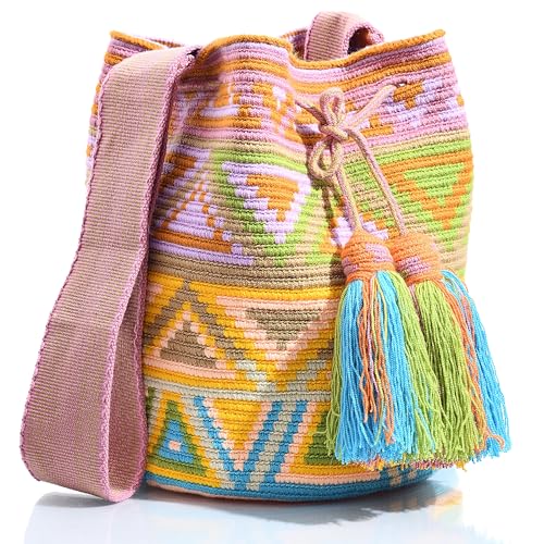 WYOU Designer Collection Hobo Bag Wayuu Crochet, Large2