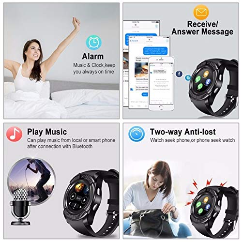 Relógio Inteligente Chip Cartão Camera Smartwatch V8