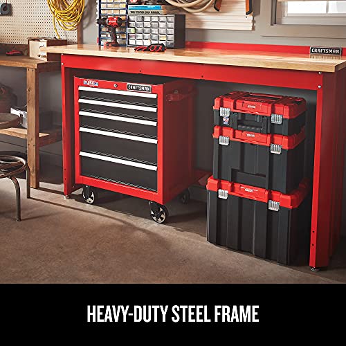 Craftsman 2000 Series Workbench, 6-Foot Wide With Butcher Block Top, Customizable (Cmst27200R) #TOP4