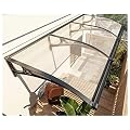 ZHANGQINGXIU Window Door Awning Canopy, Upgrade Large Sink Polycarbonate Cover Rain Shelter UV Rain Snow Sunlight Protection Outdoor Front Door Patio Sun Shetter Aluminum Alloy Bracket (Color : Clear