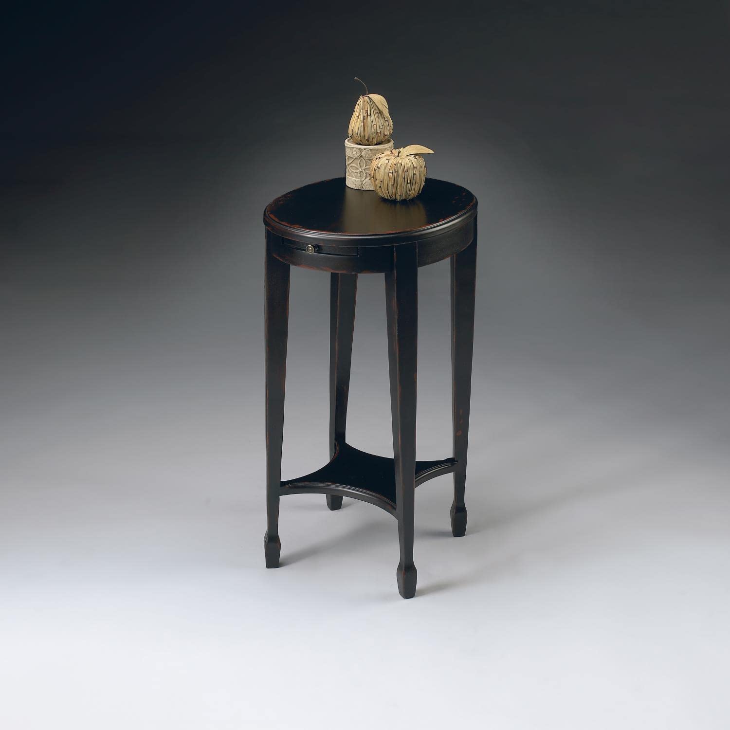 BUTLER ARIELLE PLUM BLACK ACCENT TABLE