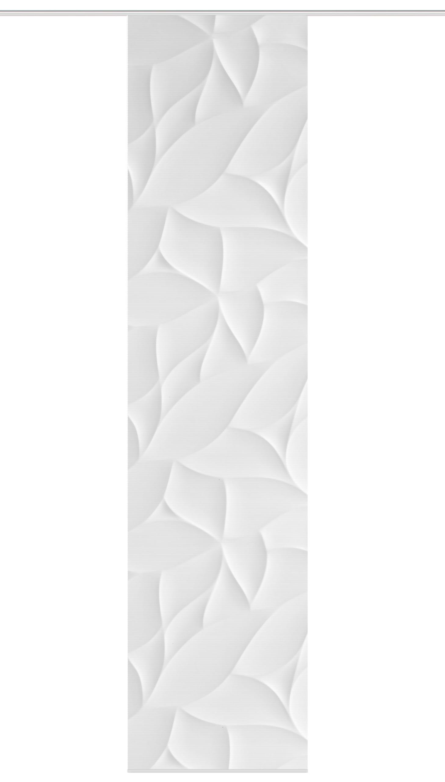 VISION S Schiebegardine DIORI, halbtransparent Bambusoptik, 260x60 cm, Grau