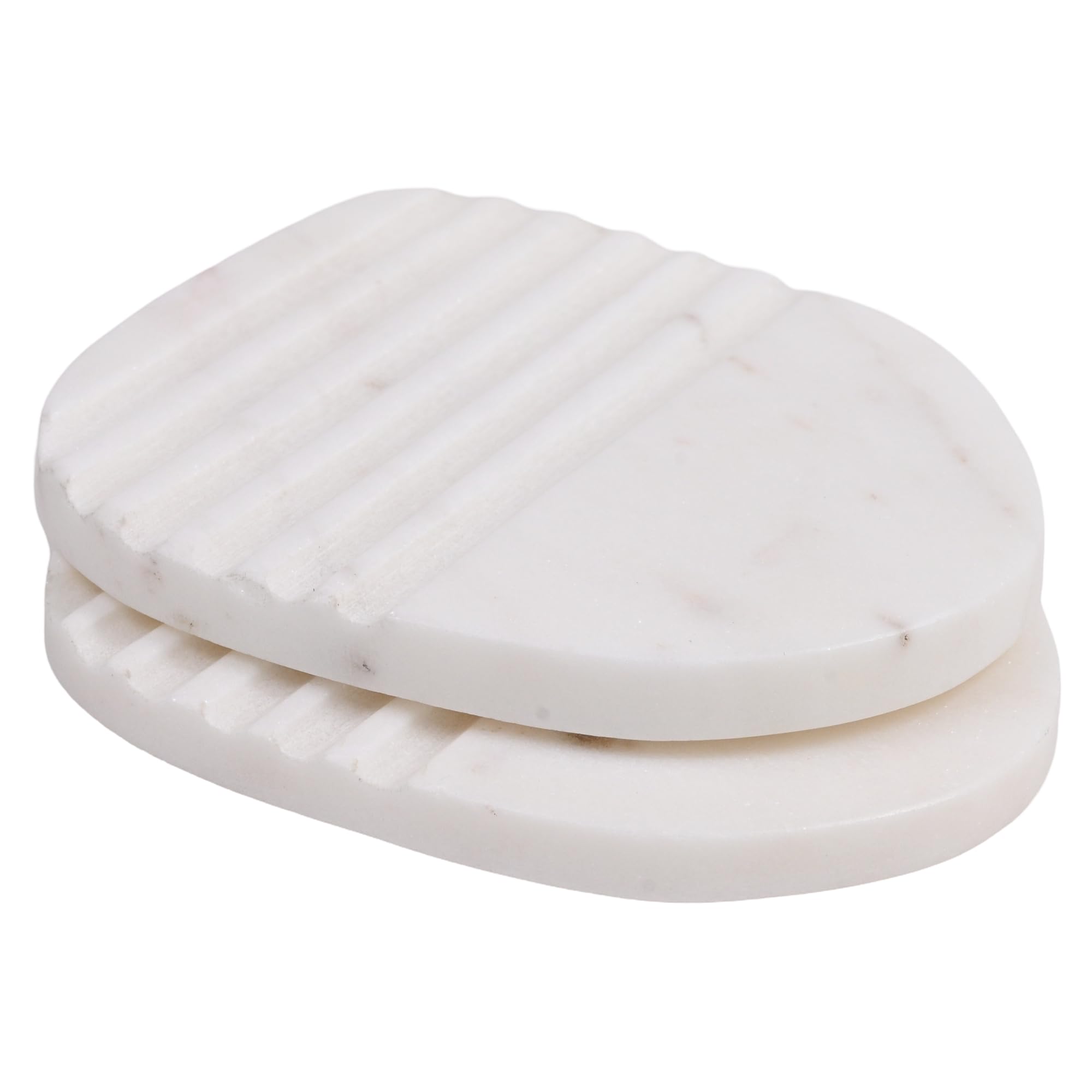 Serein Marble Serving Single Platter Elegant Decorative Tray Handmade Stone Plate for Appetizers, Cheese, Desserts, Sweets for Dining, Kitchen, Coffee Table, Home Décor, Parties & Gifting - 1PC 2