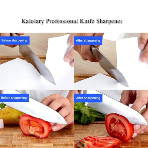 Image of Garth Knife Sharpener 1 Pc - Dual Grit Silicon Carbide, Combination for Chisels, Knives, Cutting Tools with Safety Case, Ceramic and Metal Blades - Professional-Grade Carborundum Sharpening Block