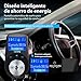 VicTsing Transmisor FM Bluetooth Manos Libres,3 Puerto USB Cargador del Coche 1.44...