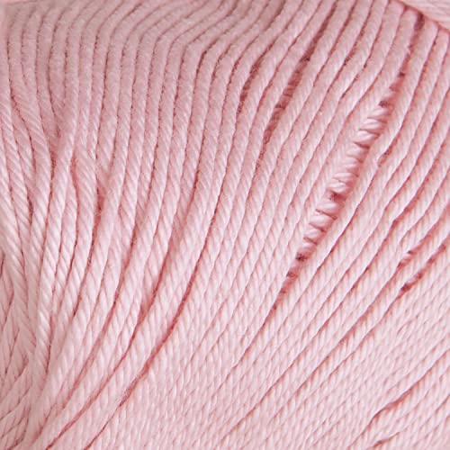 Image of Knit Picks Dishie Pink Worsted Weight 100% Cotton Yarn for Crocheting | 100g of solid colored yarn in Blush color for dishcloths, machine washable.