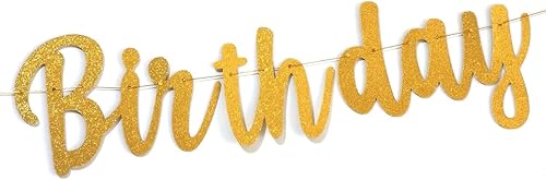 Miniatura 4 de Cartel de feliz cumpleaños 75 con purpurina, cartel de feliz cumpleaños 75 negro y dorado, suministros de decoración de fiesta de cumpleaños 75