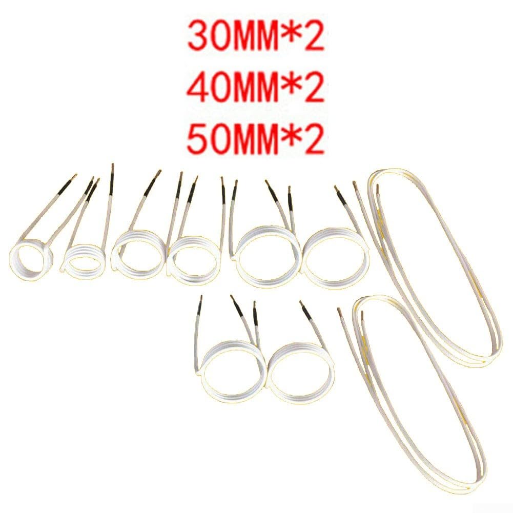 Kits de bobina de calentador de inducción para extracción de pernos y tuercas oxidados sin llama, 10 bobinas de soldadura de metal para rodamientos, engranajes, calefacción de poleas y aflojamiento