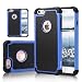 iPhone 6S Plus Case, ShuYo [Football Pattern Series] Apple iPhone 6S / 6 Plus Case 5.5 Inch Bumper Cover [Military Grade Drop Protection] for iPhone 6s Plus and iPhone 6 Plus 5.5 Inch Blue