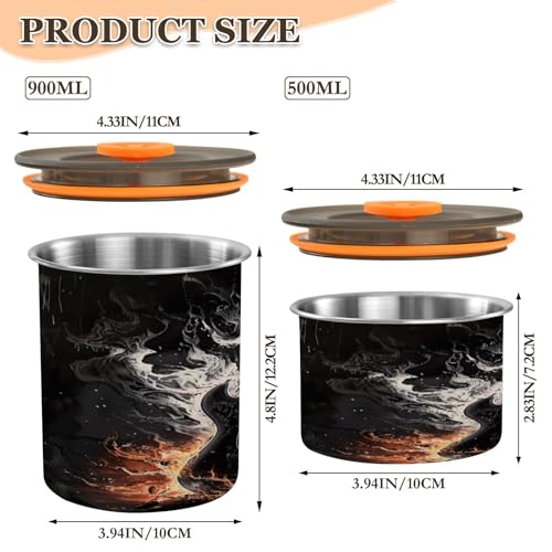 Envase hermético para café ATTX de acero inoxidable 500 ml miniatura 2
