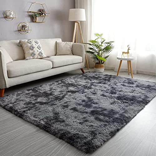 Image of F & B Rugs Luxurious Luck high Density Thick & Soft Shaggy Carpet Microfiber 2 Inch Pile Height Modern 4x6 feet 120 x 180 cm