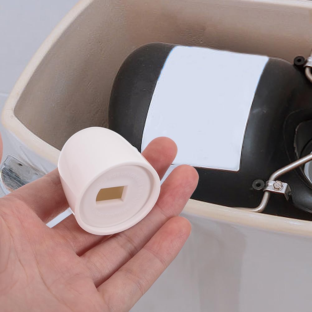 1 Pair Universal Toilet Bolt Caps - White Plastic Screw Covers for Toilet Seat Installation Durable and Easy to Clean - Image 3