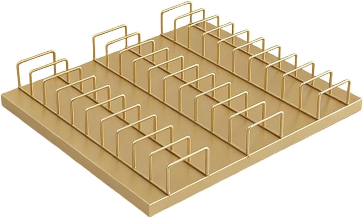 XAZLBIW Flooring Sample Display Rack Steel Tile Holder for Marble & Ceramic Samples Multi-Size Retail Stand (Gold 19x13in/50x35cm) -& Stylish Showroom Solution
