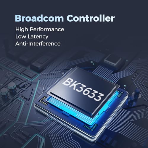 KYSONA Mouse para jogos sem fio ultraleve de 55 g, sensor sem atrasos 3395, 26K DPI, interruptores H