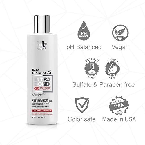 Miniatura 6 de Punky Champú diario con complejo reparador de cabello Intrabond, fórmula antiroturas, fortalecimiento y segura para el color, restaura el cabello