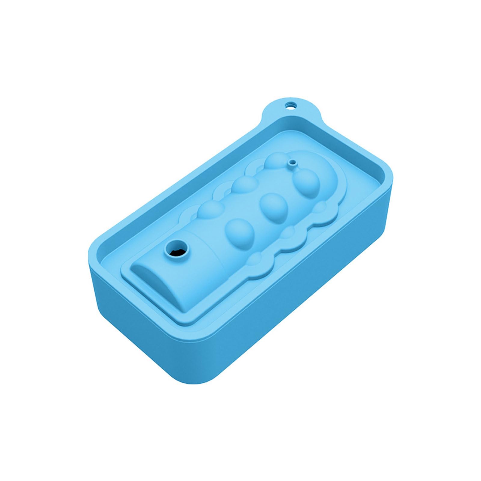 Nucelit Sturdy Silicone Ice Cubes Molds Food Grade Silicone Ice Cubes for Craft Beverages and Baking in Blue Brown or Red Innovative Drink