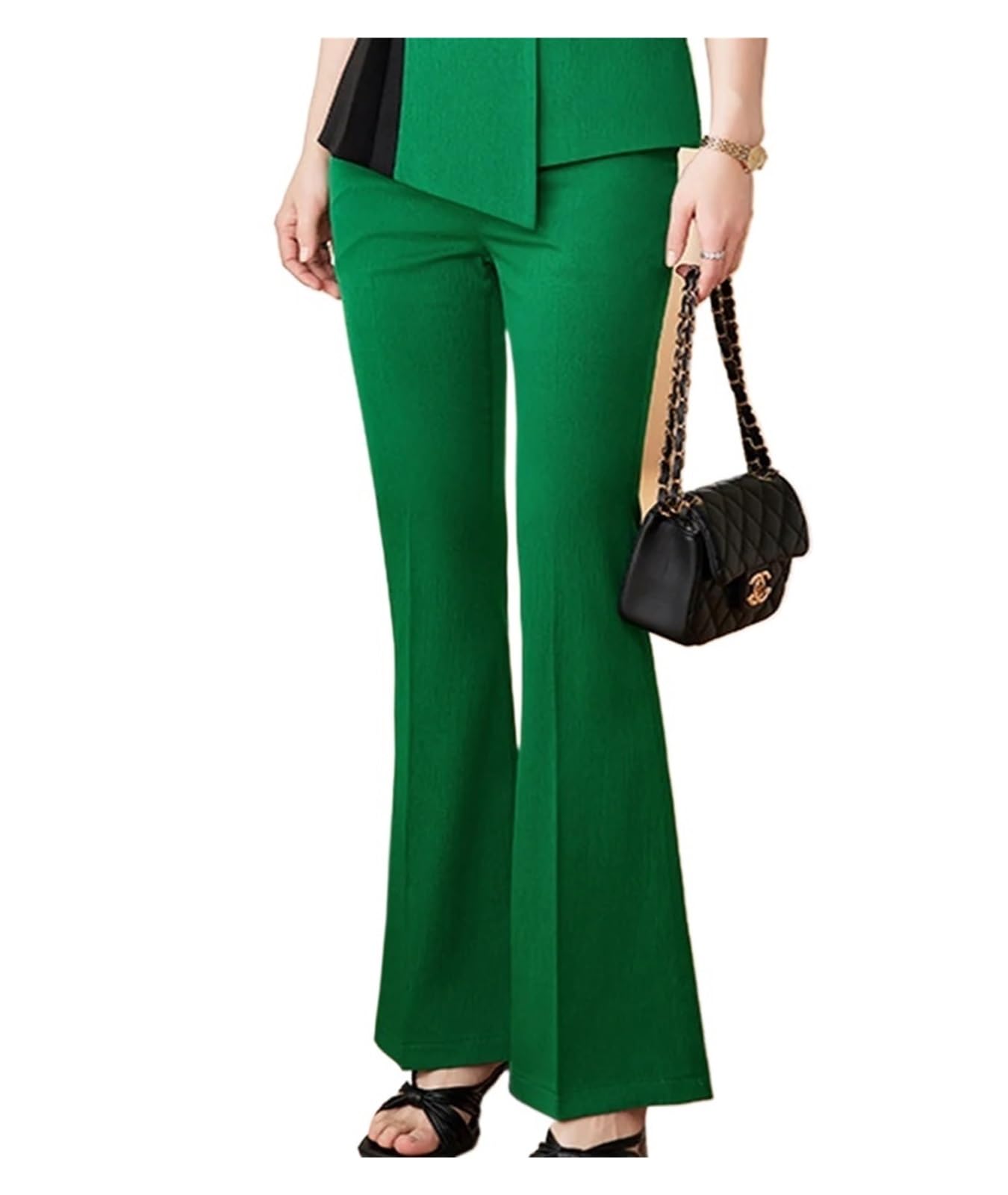 Elegante Conjunto de Dos Piezas pantalón Manga Larga y Corte Entallado con Doble Botonadura for Oficina Mujer para Negocios, Trabajo, Oficina, Formal