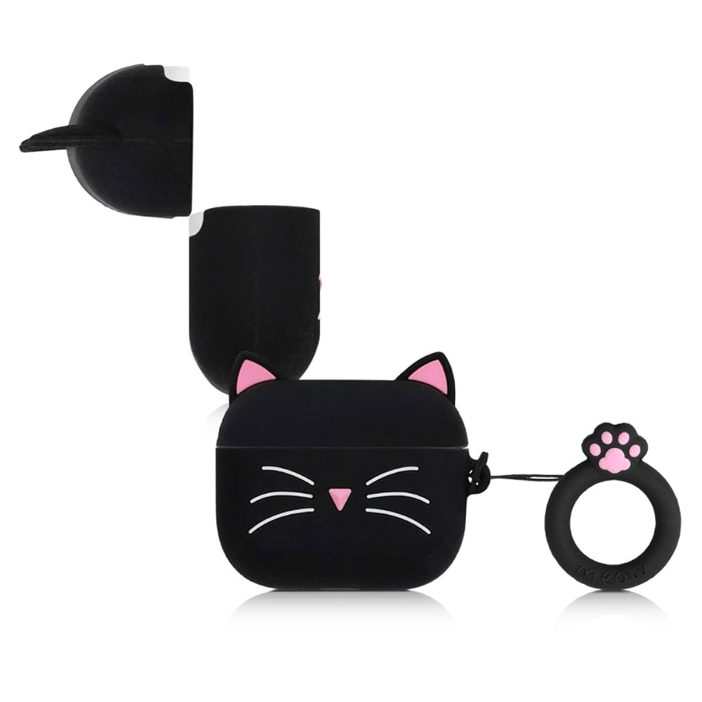 Apple - 【cats】AirPods Pro Amazon.com: kwmobile Silicone Case Compatible with Apple