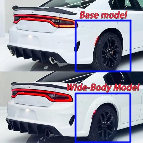Diffuseur arrière SRT pour Dodge Charger 2015-2024 kit carrosserie base noir