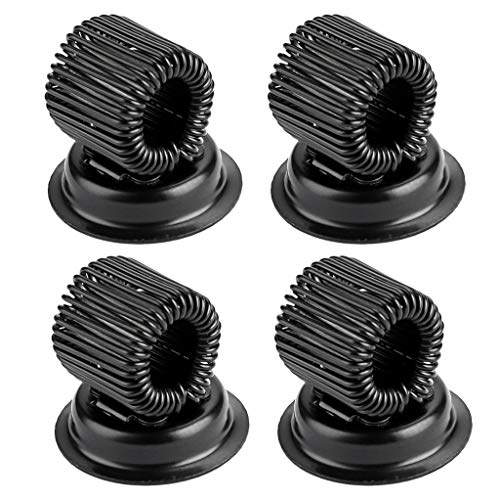 BSTKEY 4 PCS Portalápices magnéticos con resorte ajustable, clip para bolígrafo de acero...