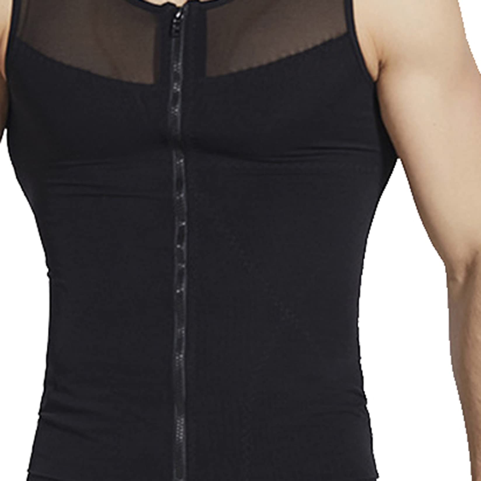 körperschlankheits-kompressionshemden für männer, Bauchkontrolle, Body-Shaper-Weste, eng anliegendes Shapewear-Shirt – fitnessstudio und Fitness