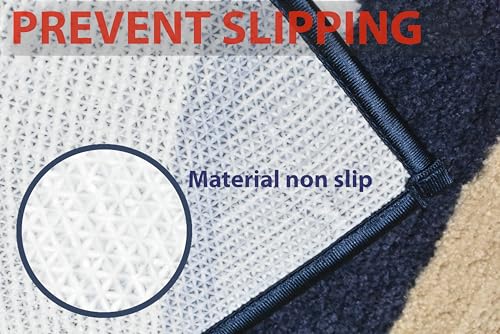 Image of Wave Super Soft Anti Skid (40x60 cm) Super Absorbent Mats Microfibre 2000 GSM Door Mats for Home /Bathroom /Bedroom /Kitchen /Floor Mat (Pack of 1) Pattren - Solid, Color - Multicolour