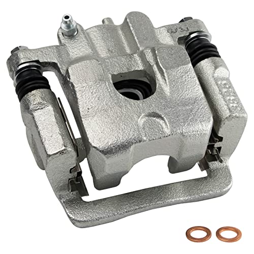 Image of TRQ Rear Left Brake Caliper w /Bracket Drivers Side