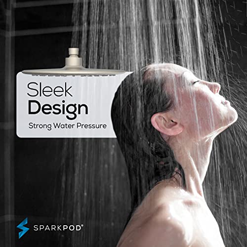 Sparkpod 9.5 Inch Large Rain Shower Head - Luxury Rainfall Shower Head - High Pressure Showerhead thumb #6