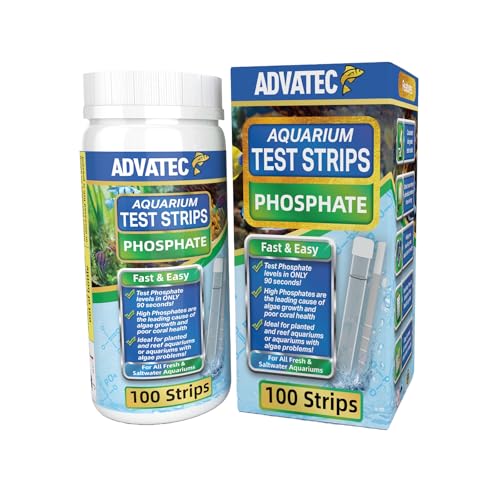 Phosphate Test Strips for Freshwater & Saltwater Fish Tank - Testing Strips for Fresh & Salt Water...