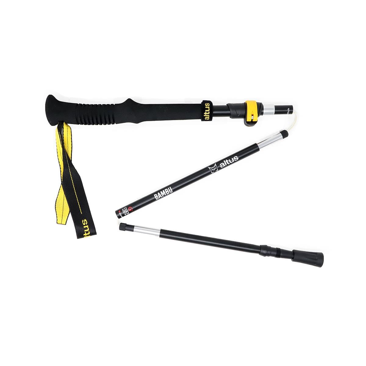 Bambú k30 | Altus | Bastones de Trail Running | bastón de Trekking | Bastón Plegable | 2 uds