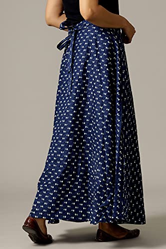 Image of Ravaiyaa - Attitude is everything Cotton Hand Block Floral Printed Wrap Around Women's Free Size Skirt Rapron