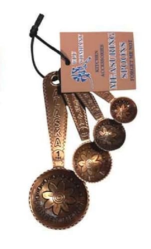 Alaska Forget Me Not Stainless Steel Measuring Spoons (Copper)