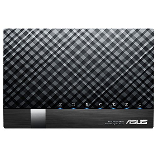 ASUS RT-AC56U AC1200 Dual Band WiFi Gigabit Router 802.11ac, 1167 Mbps WiFi Speed, 4X Gigabit LAN Ports, AiProtection Security, AiCloud File Sharing, AiRadar Beamforming