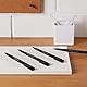 FABER-CASTELL 167115 - Tuschestifte Pitt Artist Pen, 4er Packung, Inhalt: M, F, S, XS, schwarz