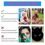 SunHurry Personalisierte Gedenktafel aus Schiefer für Haustiere, Gedenkstein mit Foto und Text, 20x30 cm, Schwarz