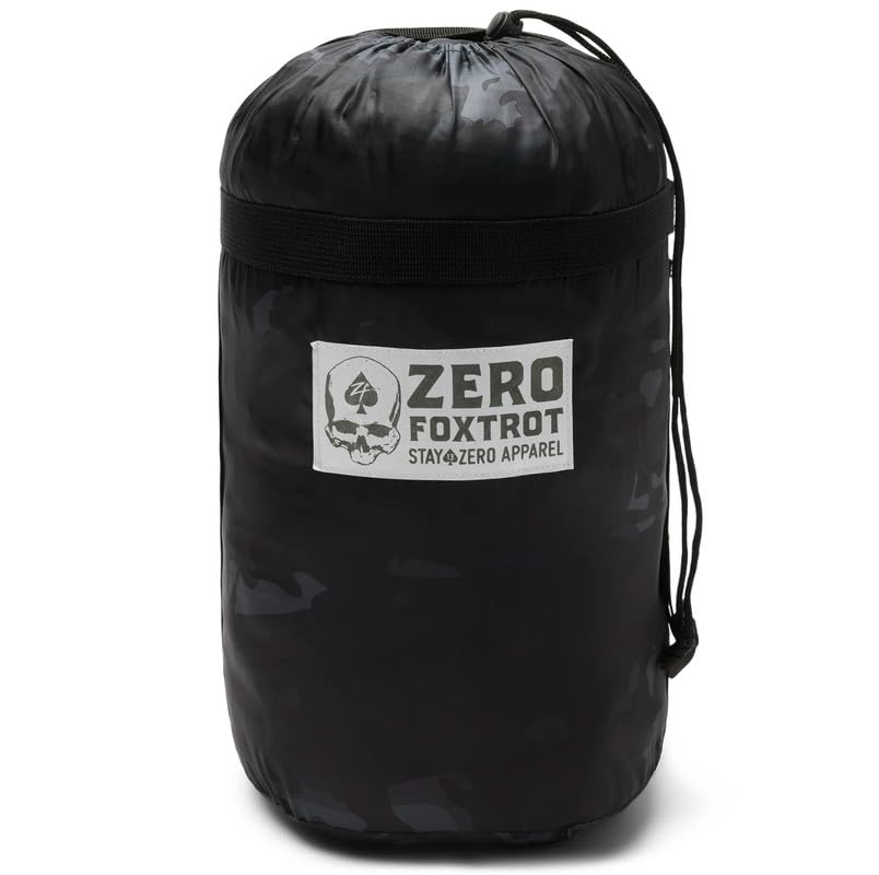 Zero Foxtrot Deluxe Woobie Blanket - Military Grade Fleece-Lined Camping Blanket | Desert Night Camo 82x58 Inches