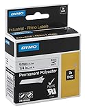 dymo label tape 6mm  DYMO Beschriftungsband RHINO 1805442 / 6 mm / Druck schwarz / Band weiß / für DYMO Rhino 4200/5200/6000, ILP, RhinoPro 5000