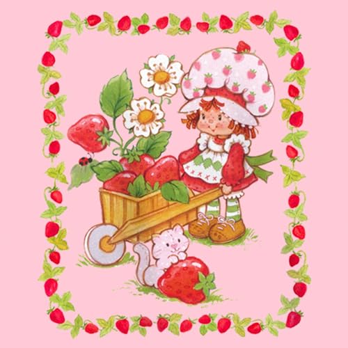 Fifth Sun Girl's Strawberry Shortcake Berry Wagon T-Shirt2