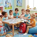 Bluey Sticker Set 5 Sheets 95 Waterproof Reusable Stickers for Kids Crafts Scrapbooking Laptop School Supplies Party Favours Birthday Christmas Gifts Bluey Bingo Bandit Chilli Characters - Image 6