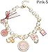 Mozff Pink Dog Pearl Collars Pet Necklace Princess Bow Necklace Sweet Bow Cute Collar Puppy Accessories Cat Jewelry Pearl Neck Strap Basic Collars for Dog Cat Adjustable Jewelry Collars(S)