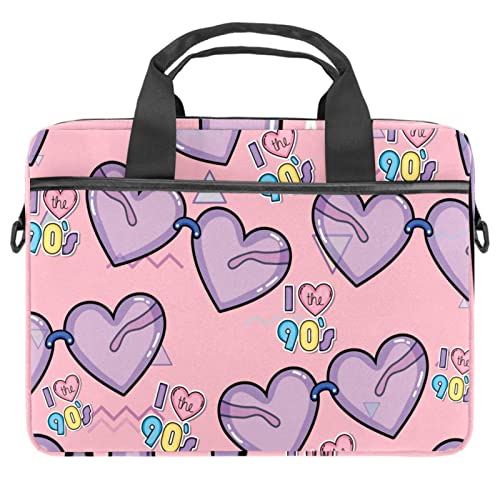 Housse ordinateur portable 13 13.3 14.5 pouces à bandoulière violette et motif