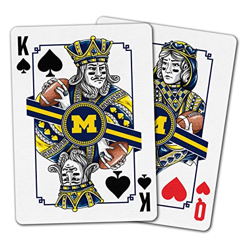 Image of YouTheFan NCAA Officially-Licensed Playing Cards - Original Artwork on All face Cards and Jokers - Team's Official Colors - Quality Linen Texture - Designed in The USA