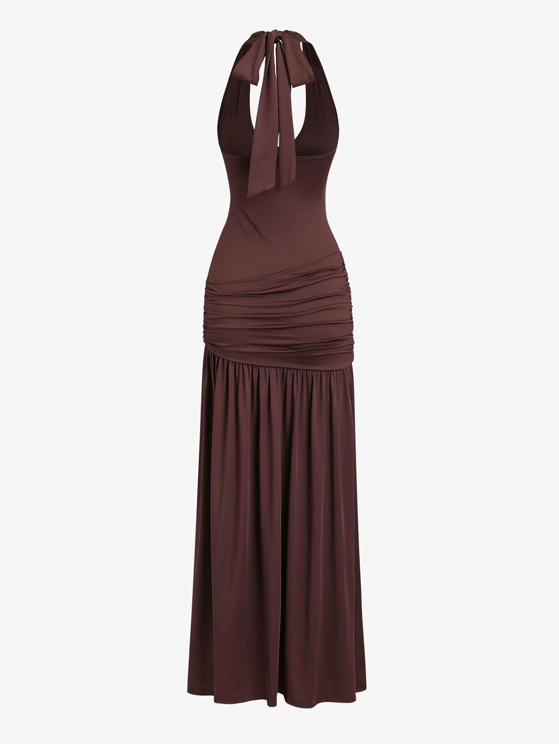 Womens Sexy Deep V Neck High Slit Maxi Dress Halter Tie Backless Formal Evening Party Date Night Infinity Dresses 2026