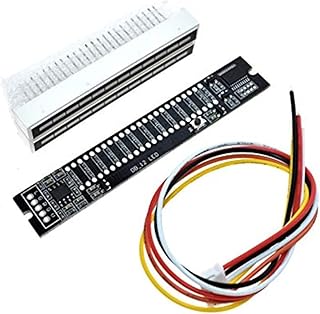 LAMELLIS Mini Dual 12 Level Indicator VU Meter Stereo Amplifier Board Adjustable Light Speed Board with Mode, DIY Kits