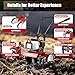 2-Stroke 52CC Mini Tiller Cultivator,Gasoline Power Garden Farmyard Tiller 1900W Soil Work Cultivator 6500rpm Yard Rototiller Tilling Tool for Ploughing, Furrowing, Tilling, Weeding