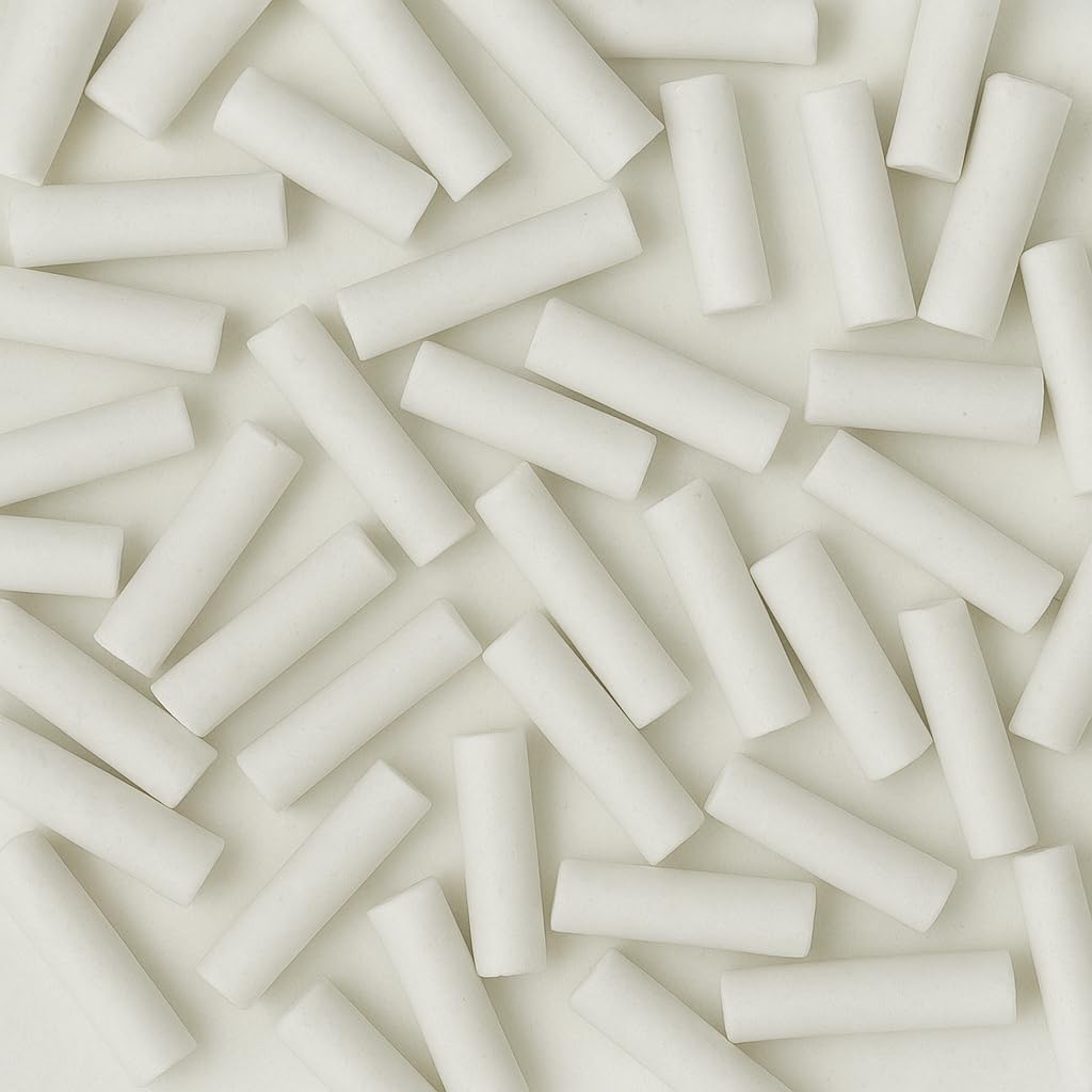 Polissage de douilles - Médias de polissage en porcelaine - Abrasif de finition - Oxyde d'aluminium - Cylindre Coupe droite (1,3 * 3 mm)