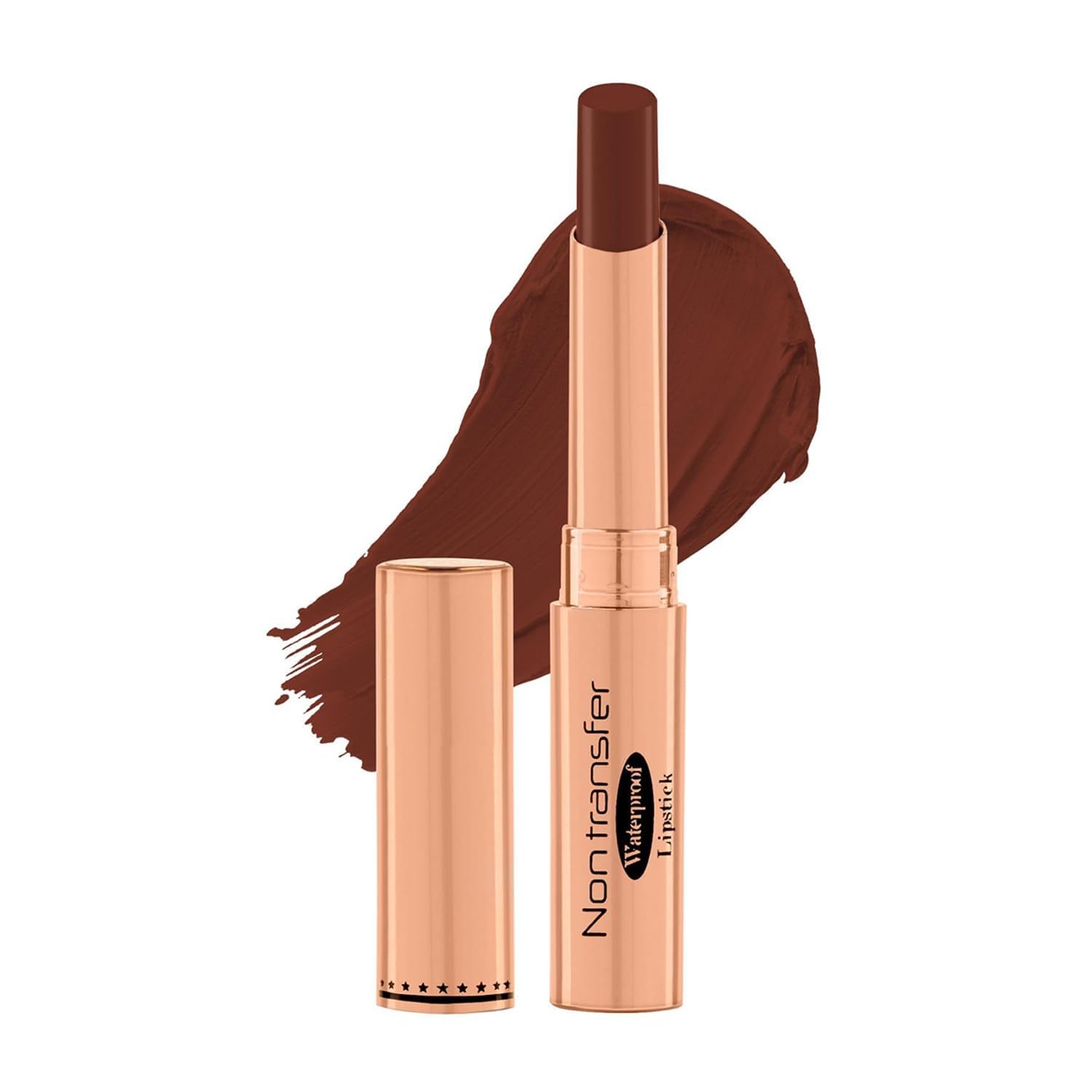 lele ABSOLUTE LIPS Non Transfer Waterproof Lipstick, Long Lasting Smudge Proof Highly Pigmented Shade 12 (CHOCOLATE)