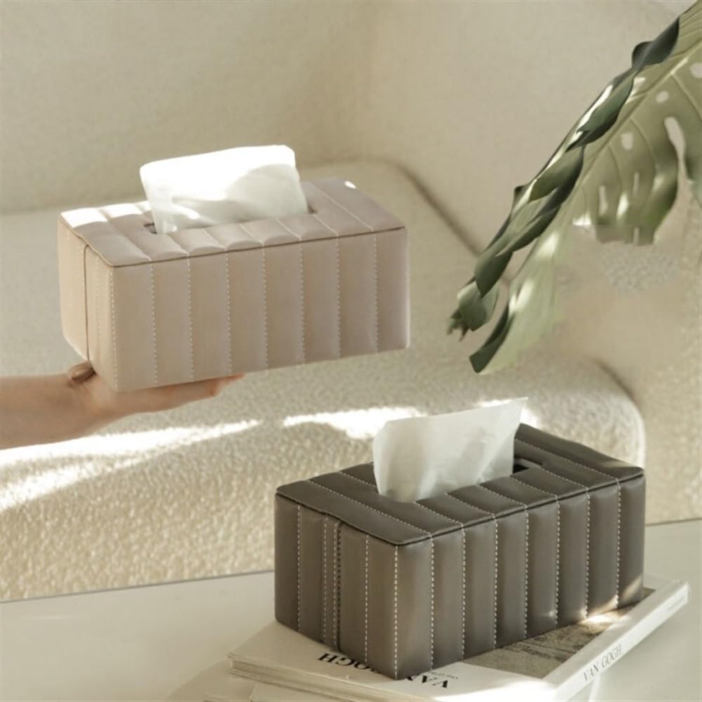 Tovaglioli fazzoletti di alta qualità Scatola for soggiorno Scatola for decorazione camera da letto(Gray)