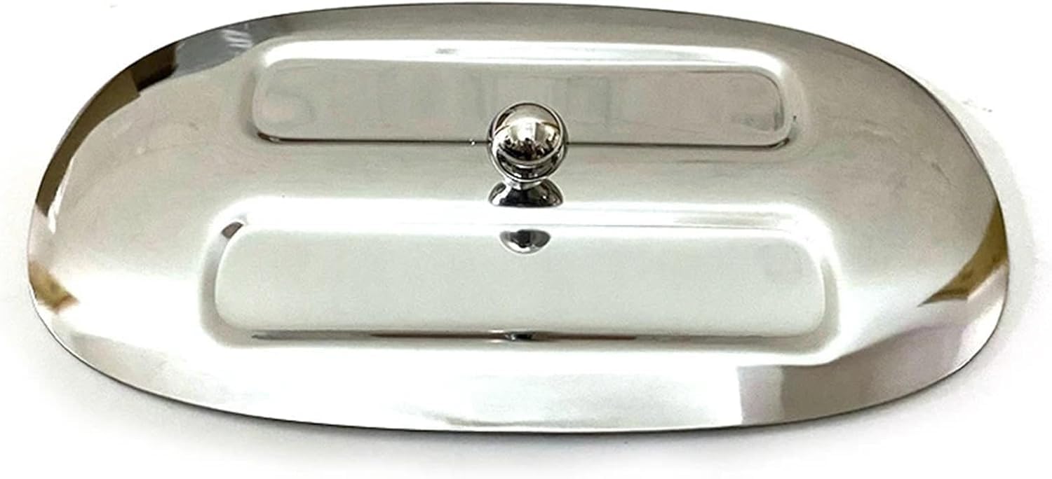 Stainless Steel Toaster Lid Replacement for SM-EG TSF01 Bread Machine – Dust Cover Protector Compatible with Retro 2-Slice Toaster, Easy-Clean